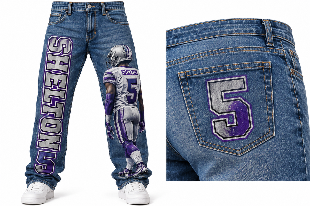 Custom Printed Jeans