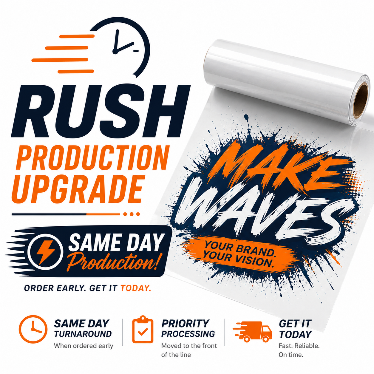 Transfer Rush Production Upgrade – Same Day (Order by 12PM EST)
