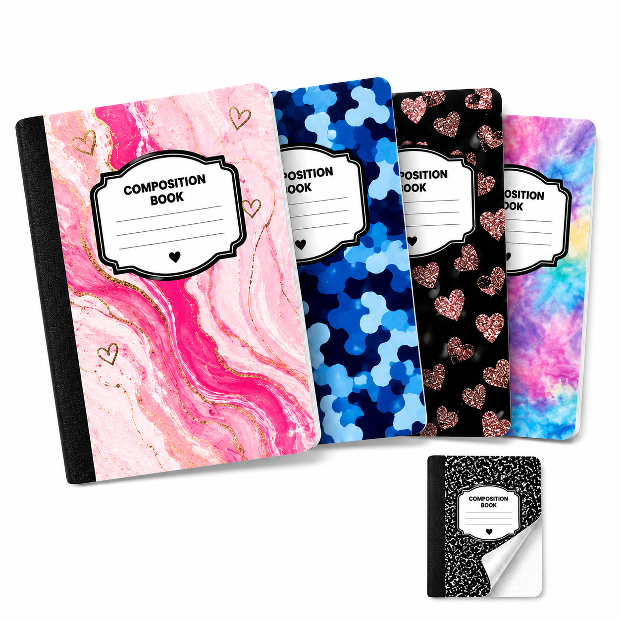 Composition Notebook Adhesive Print