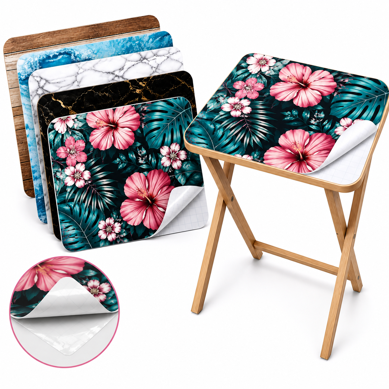 Table Tray Adhesive Print