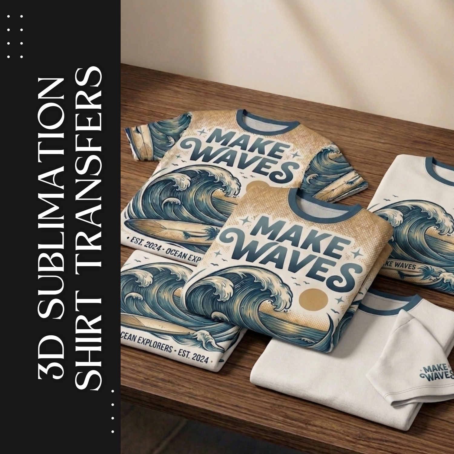 3D Sublimation Shirt Transfers | Ready to Press
