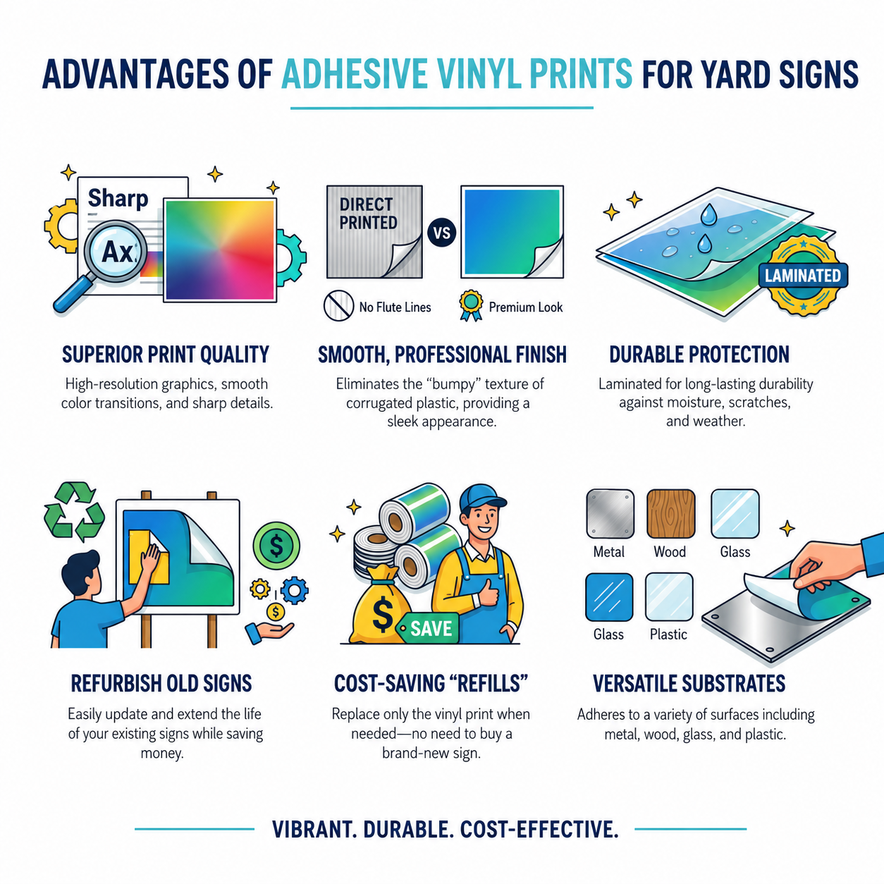 24" x 18" Yard Sign Adhesive Print