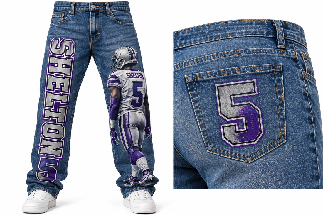 Custom Printed Jeans