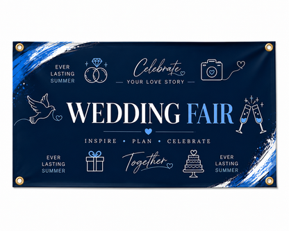 Print-Ready Grommeted Backdrop Banner