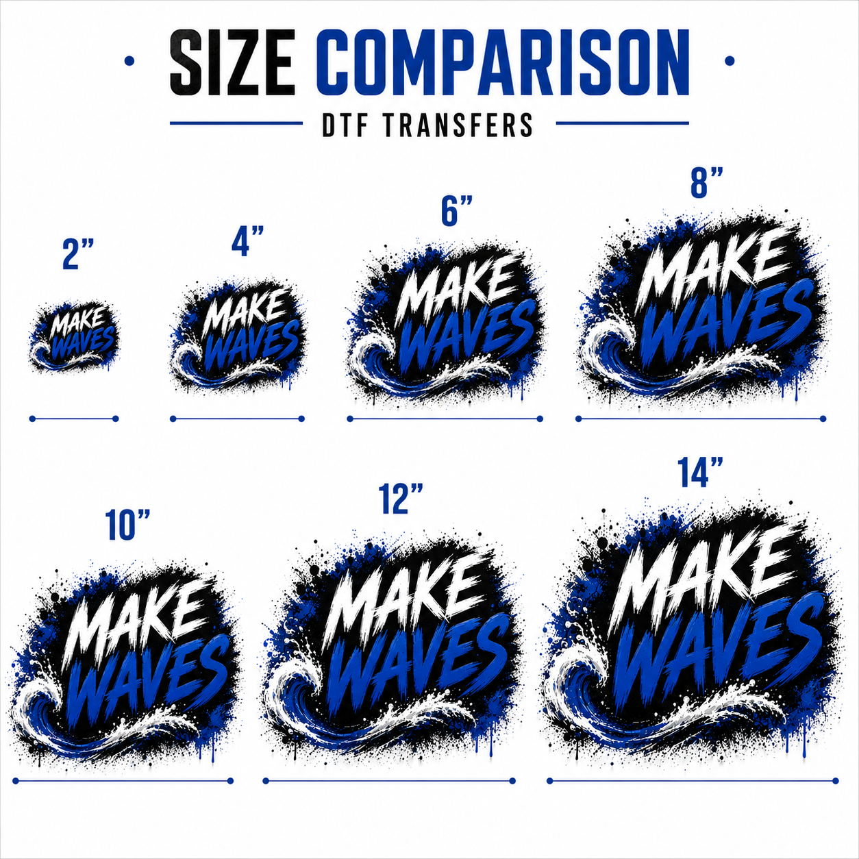 DTF Transfers by Size