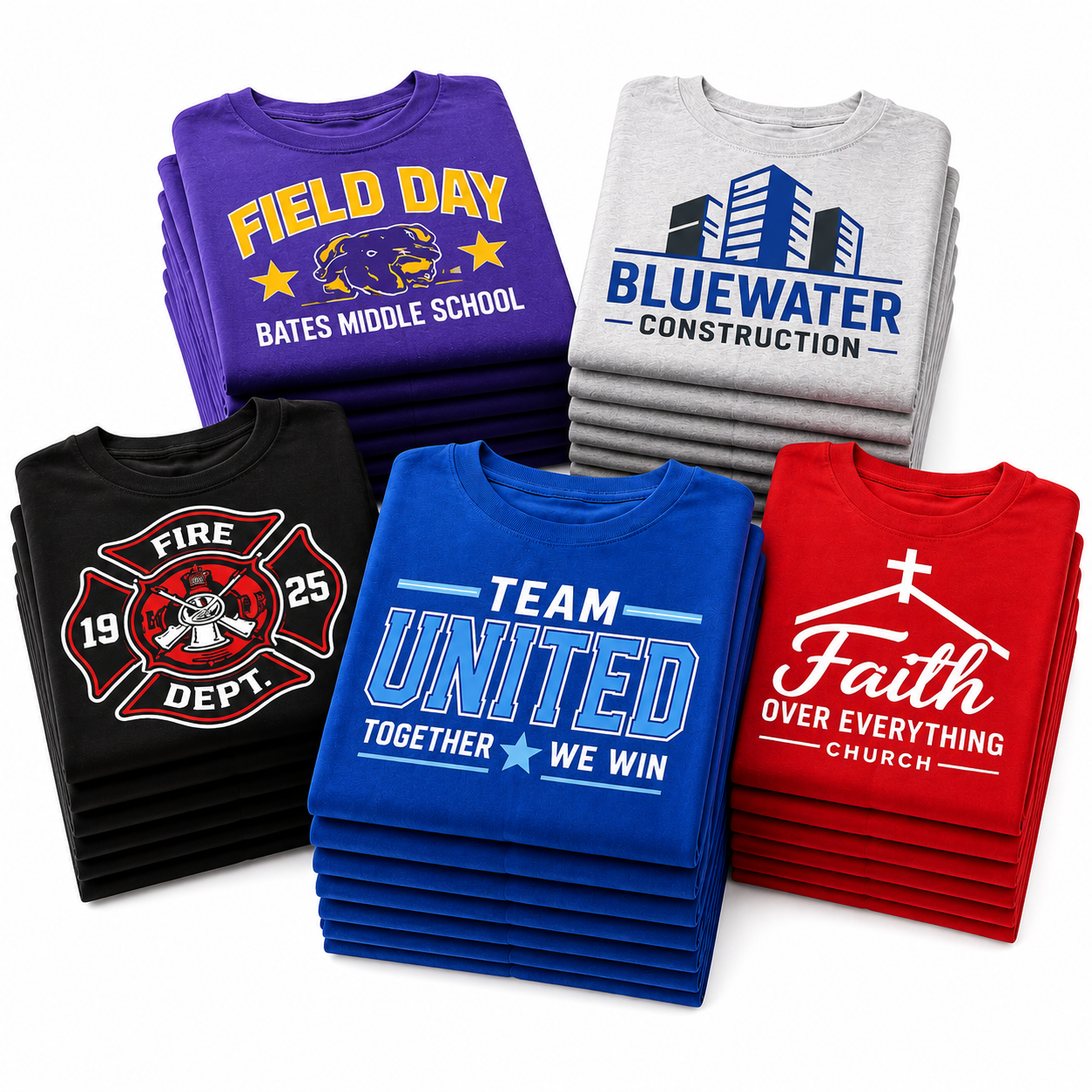 Bulk Custom Printed T-Shirt