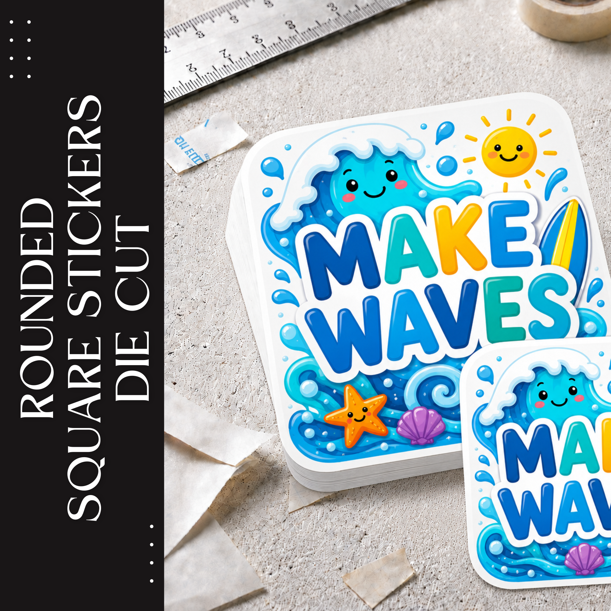 Rounded Square Sticker Builder