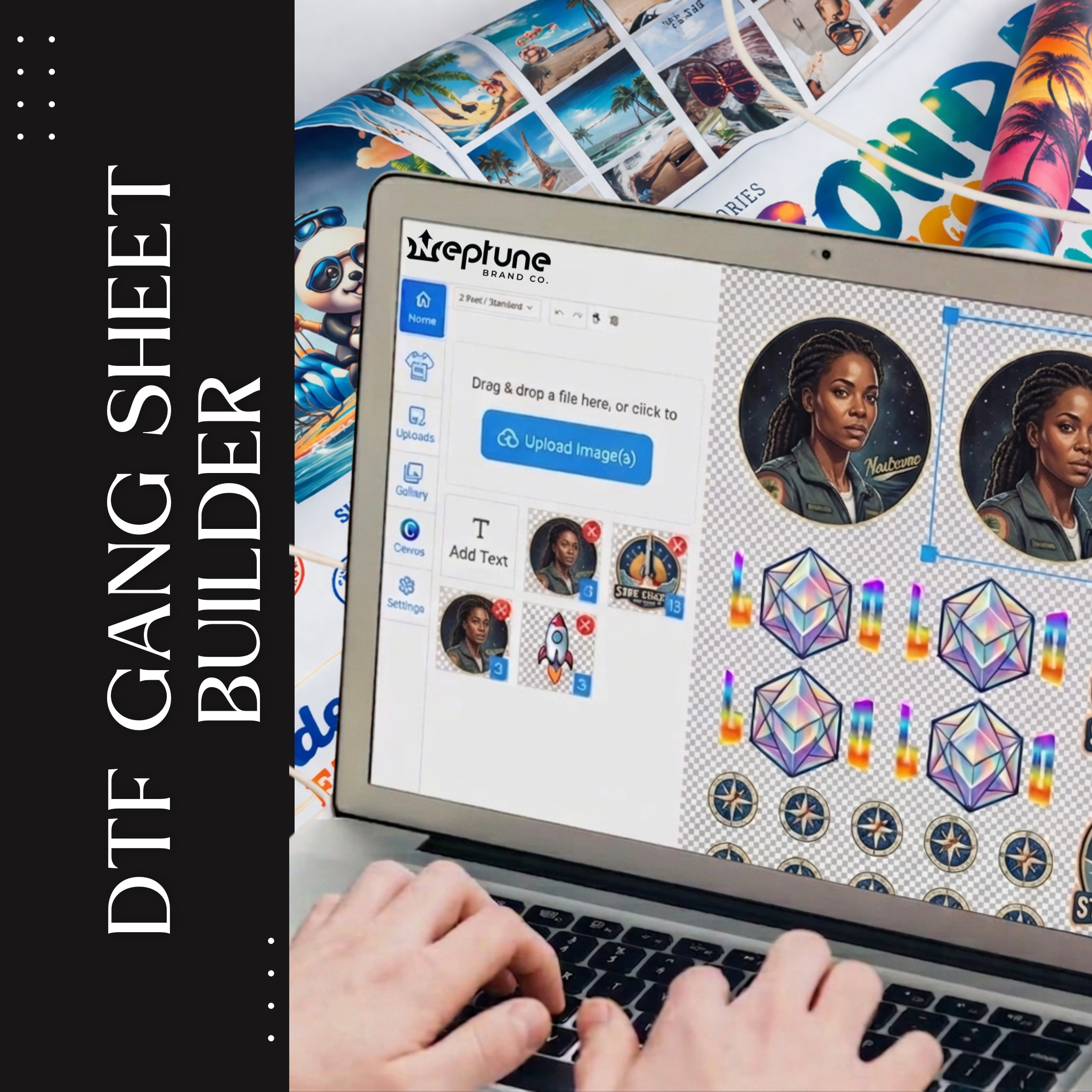 Rolling DTF Gang Sheet Builder | Unlimited Custom Layouts