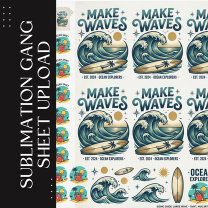 Sublimation Gang Sheet Upload | Print-Ready Professional Transfers