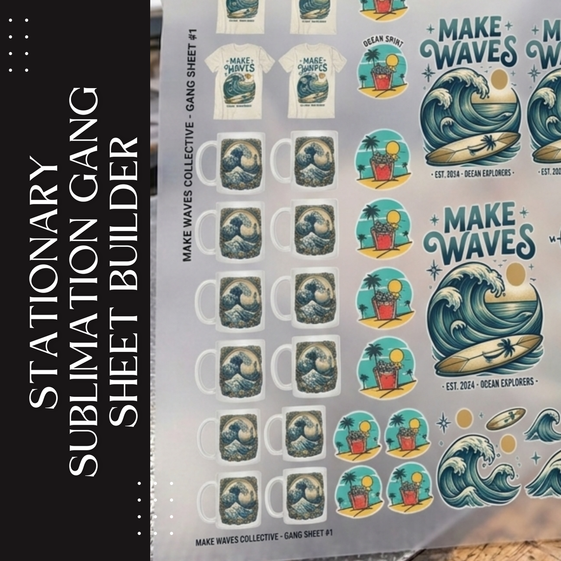 Stationary Sublimation Gang Sheet | Select &amp; Build