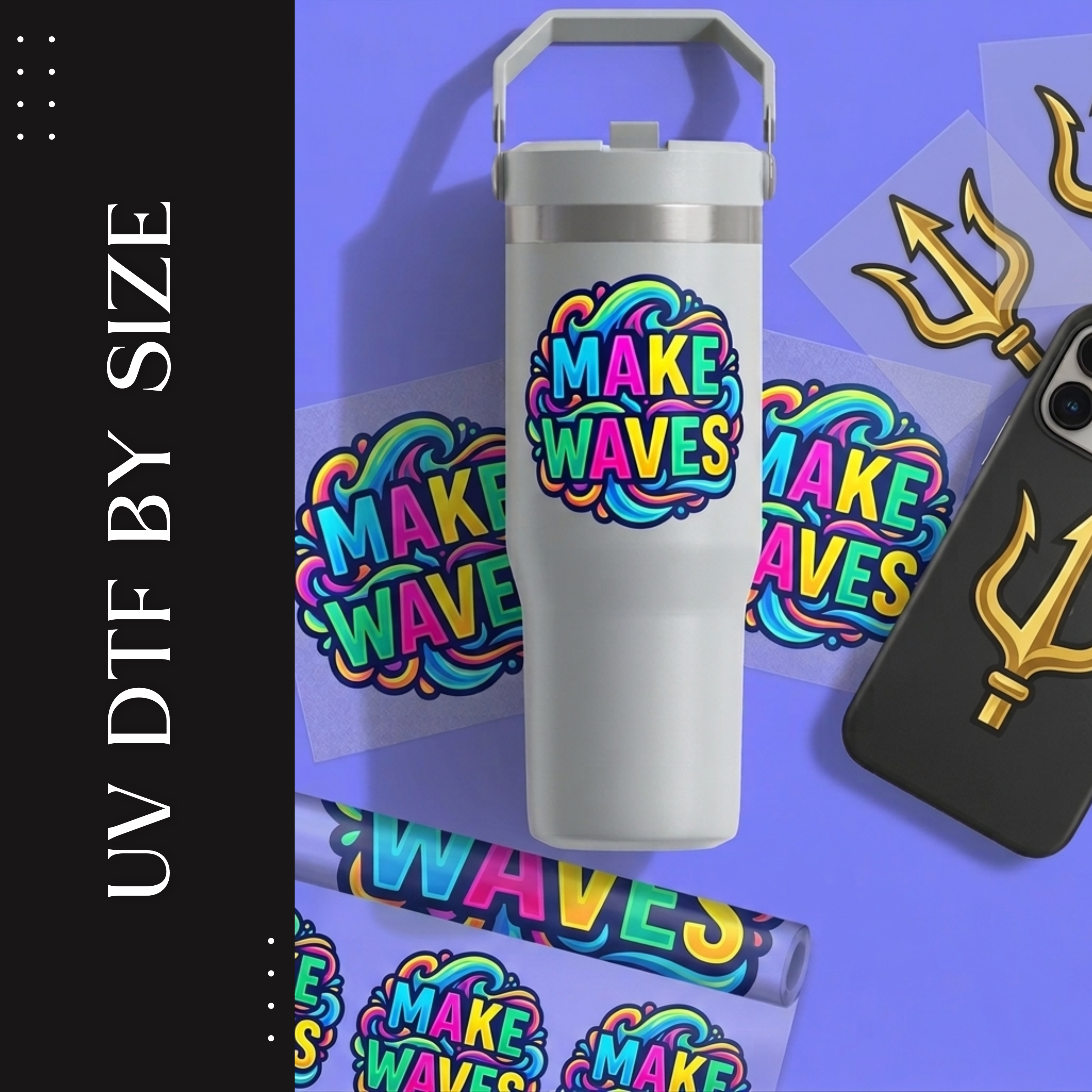 Custom UV DTF Transfers | Premium Hard-Surface Decals