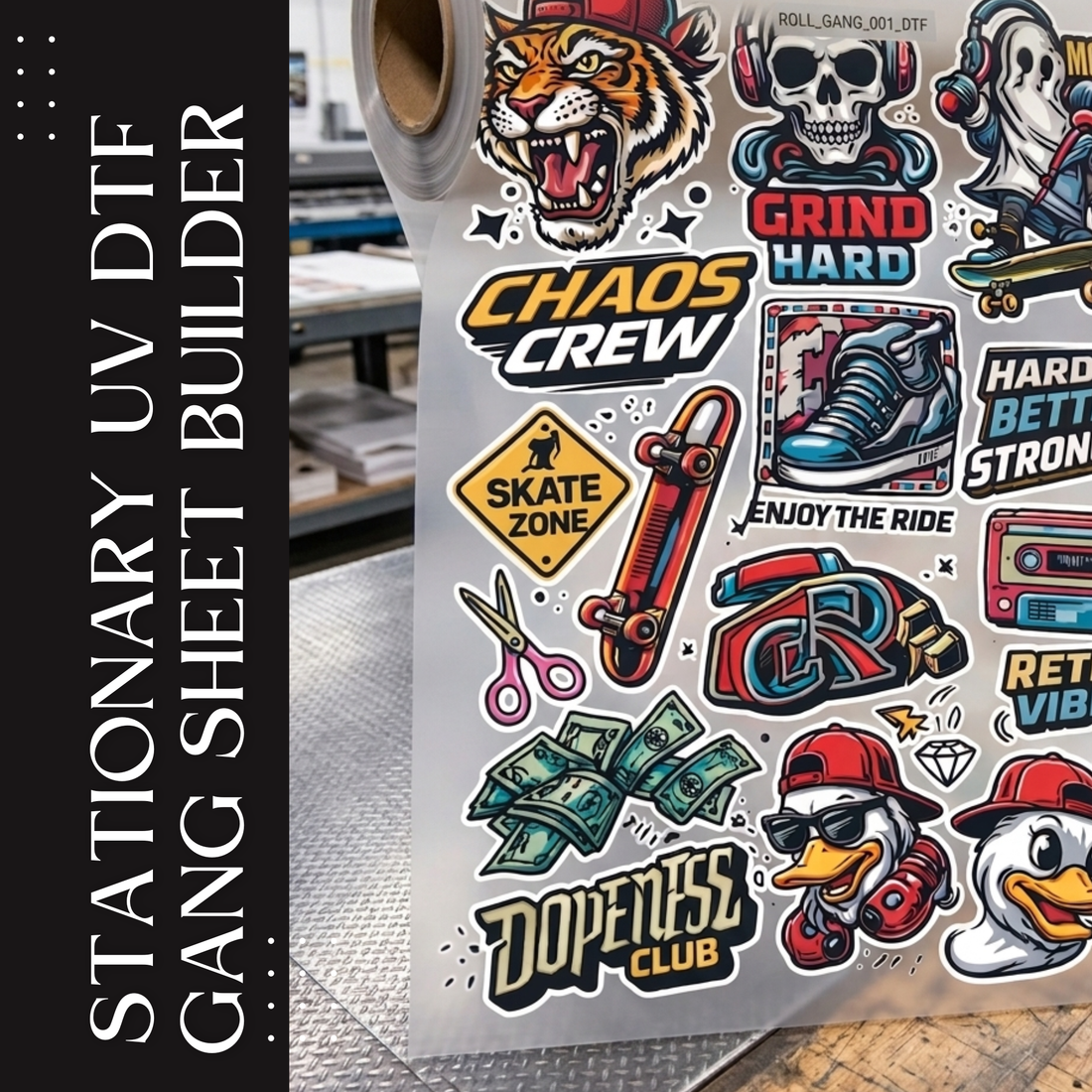 Stationary UV DTF Gang Sheet | Select &amp; Build
